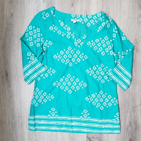 Old Navy Tops - 🌿Old Navy Aqua Tunic / Swim Cover Up - NWT